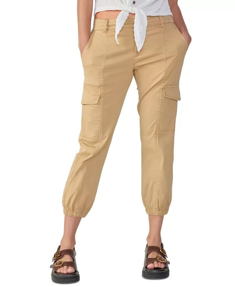 Evereve Sanctuary Rebel Pant True Khaki Cargo Joggers Size 24. NEW!
